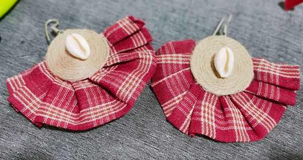 Rishmita Collection Handmade gamcha Chowrie Earring